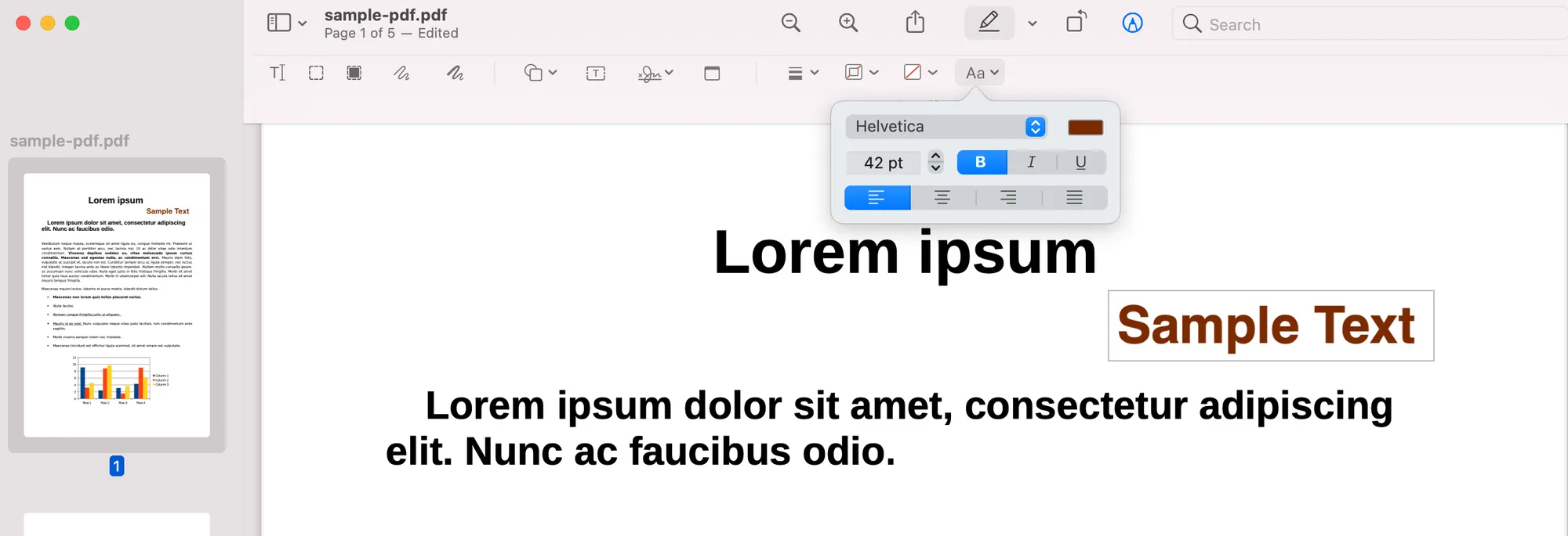 Text Styling Toolbar