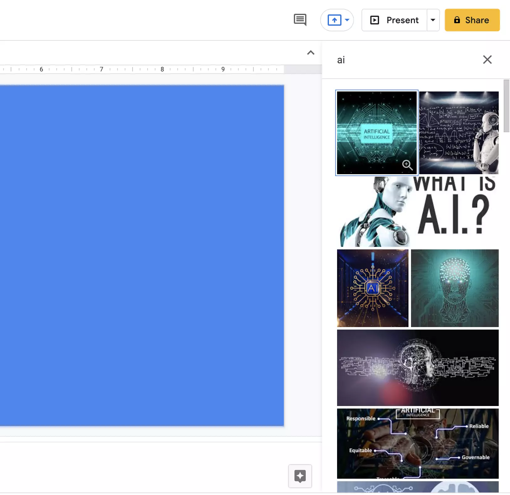 Step 6: Find image through the search bar